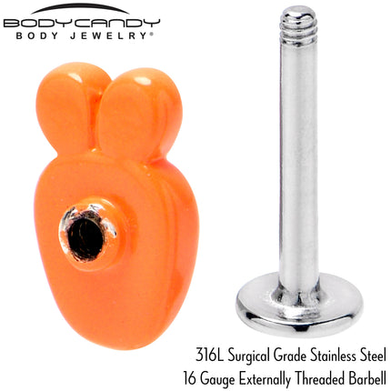 16G 5/16 Surprise Carrot Easter Bunny Labret Monroe Tragus