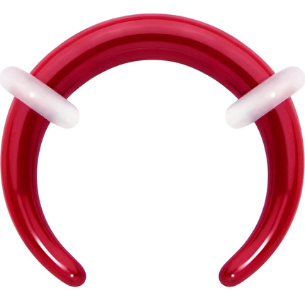 Stainless Steel Crescent Pincher Septum Ring - 14G and 16G
