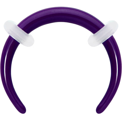 Stainless Steel Crescent Pincher Septum Ring - 14G and 16G