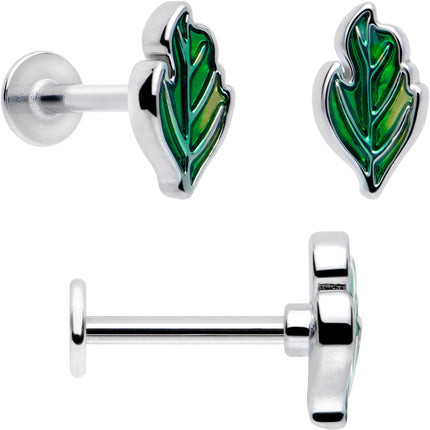 16G 5/16 Ladybug Hippie Flower Labret Monroe Tragus Set of 3