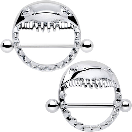 14G 9/16 Shark Bite Nipple Shield Set