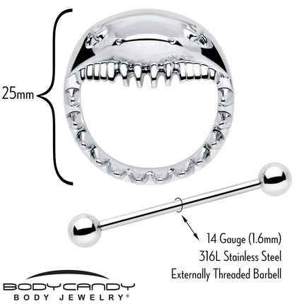 14G 9/16 Shark Bite Nipple Shield Set