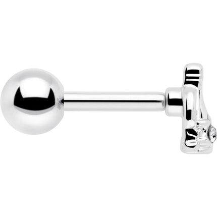 16G 1/4 Clear Gem Champagne Dreams Cartilage Tragus Earring