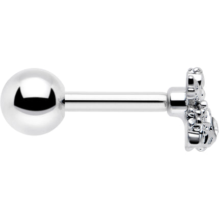 16G 1/4 Clear CZ Gem Fabulous Angel Cartilage Tragus Earring