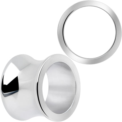 Hand Polished Thick Double Flare Tunnel Plug Set 6mm to 25mm