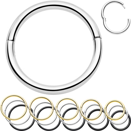 20G Implant Grade Titanium Half Closure Hinged Segment Ring