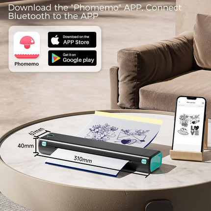 Phomemo M08F Wireless Tattoo Transfer Stencil Printer 216mm