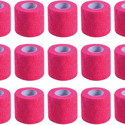 Self Adherent Cohesive Bandages Wrap 2" x 5 Yards, 12 Rolls