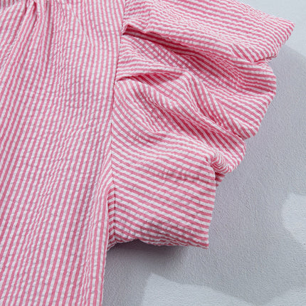 Maelynn Short Bubble Sleeve Blouse