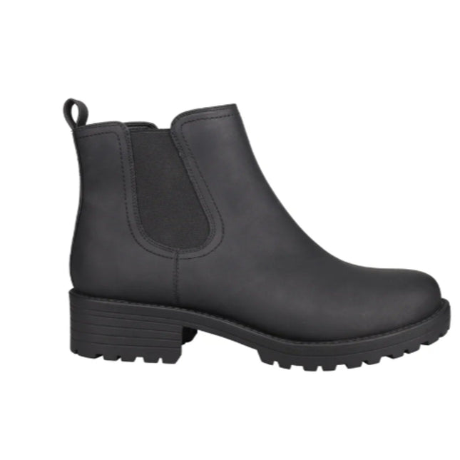 New In Box Buffalo Womens Size 7.5 Black Water Repellant Faux Leather Anna Boots
