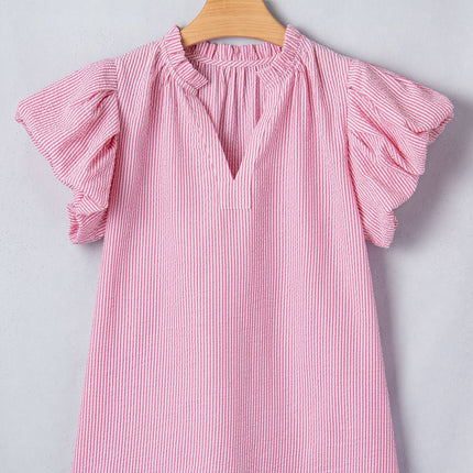 Maelynn Short Bubble Sleeve Blouse