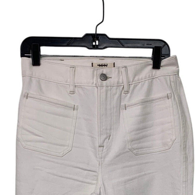 New AE77 Womens Size 27 White 100% Organic & Recycled Cotton Denim Jeans