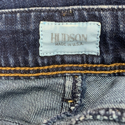 Hudson Womens Size 26 Dark Blue Stretch Cotton Collin Flap Skinny Denim Jeans