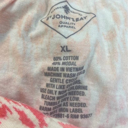 Lot of 2 Croft & Barrow St Johns Bay Womens XL Short Sleeve Cotton Blend Tops
