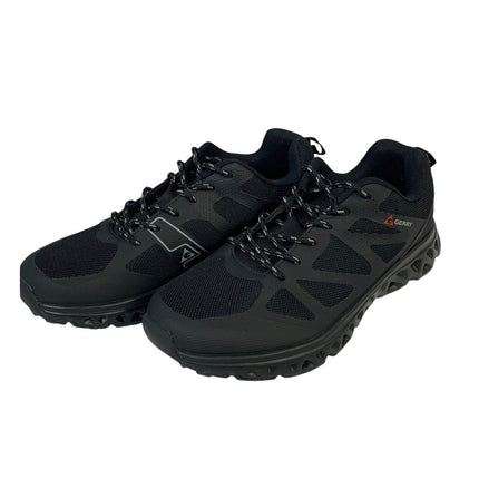 New In Box Gerry Mens Size 9.5 Black Mesh Speed Trail Lace Up Athletic Shoes