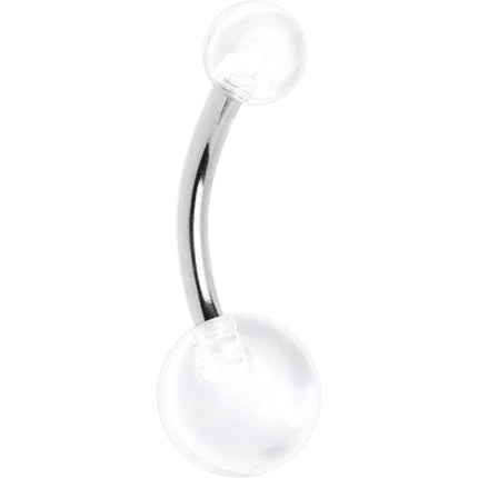 Cool Clear Banana Belly Button Ring
