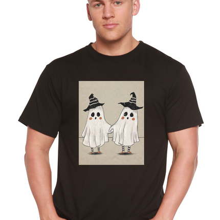 Cute Ghost Men's Bamboo Viscose/Organic Cotton Short Sleeve Graphic T-Shirt