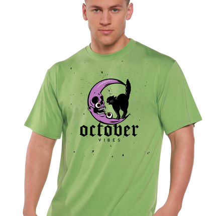 October Vibes Men's Bamboo Viscose/Organic Cotton Short Sleeve Graphic T-Shirt