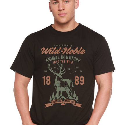 Wild And Noble Spun Bamboo® Men's Bamboo Viscose/Organic Cotton Short Sleeve Graphic T-Shirt