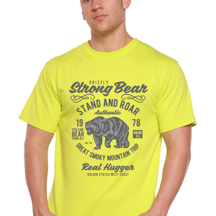 Strong Bear Spun Bamboo® Men's Bamboo Viscose/Organic Cotton Short Sleeve Graphic T-Shirt
