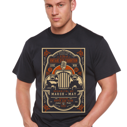 Vintage Car Spun Bamboo® Men's Bamboo Viscose/Organic Cotton Short Sleeve Graphic T-Shirt