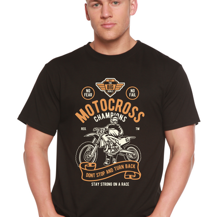 Motocross Champions Men's Bamboo Viscose/Organic Cotton Short Sleeve Graphic T-Shirt