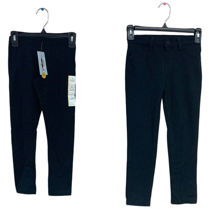 2 Cat & Jack Girls Small (6/6x) Super Stretch Adjustable Waist Jegging Leggings