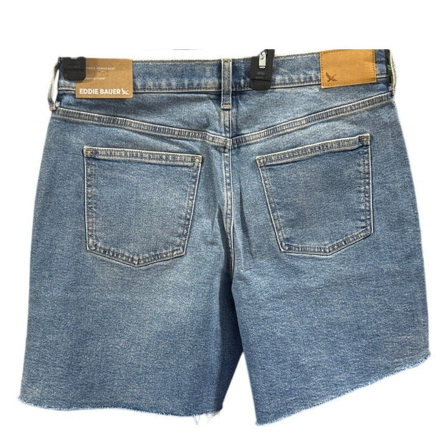 New Eddie Bauer Womens Size 18 Authentic Voyager High Rise Cutoff Denim Shorts