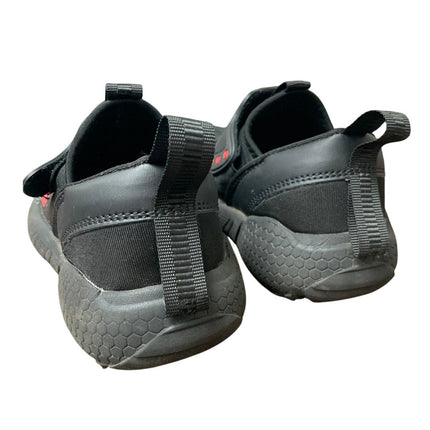Little Boys 12 Black Red Lightweight Breathable Non Slip Athletic Sneaker Shoes