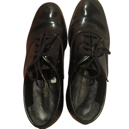 Mens Size 8.5 Barclay Black Oxford Lace Up Formal Wedding Costume Dress Shoes