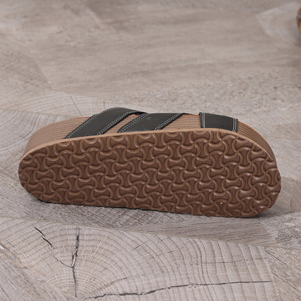 Kathryn Band Retro Platform Slippers