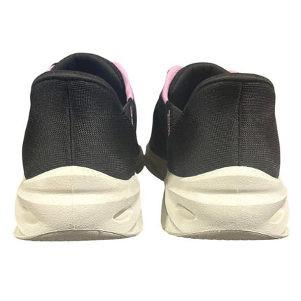 Skechers Womens Size 7 Black Pink Mesh Hands Free Swift Fit Athletic Shoes