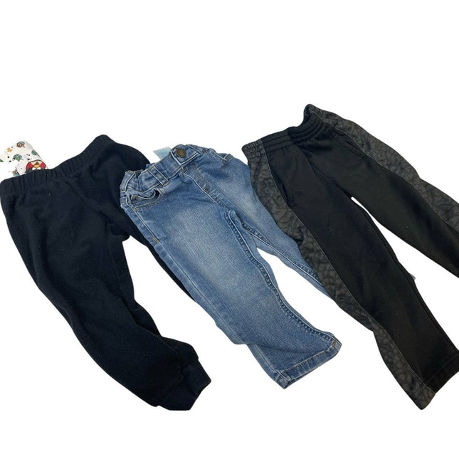 Lot of Boys 2T Carters Air Jordan Garanimals Sleepwear PJs Jeans Long Pants