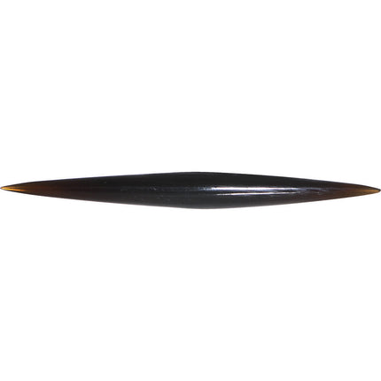 6G Organic Black Horn Straight Taper 4mm