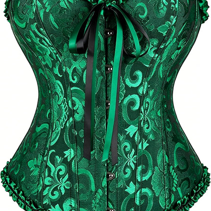 Corset Tops for Women,Lace Bustier Corset Lingerie top,Renaissance Overbust Corset Push Up Bodysuit