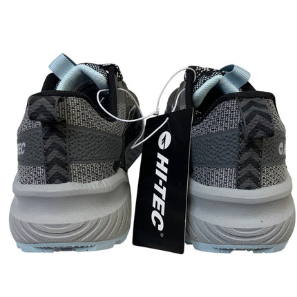 New In Box Hi-Tec Womens Size 8 Black Gray Lace Up Comfort Athletic Shoes
