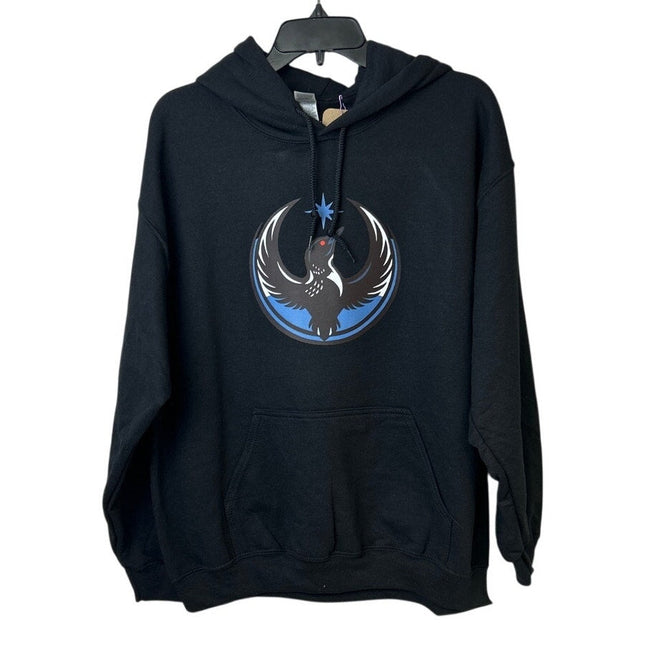 New Hand Printed Men Large Minnesota Rebel Alliance Bird Anti-Ice Protest Hoodie