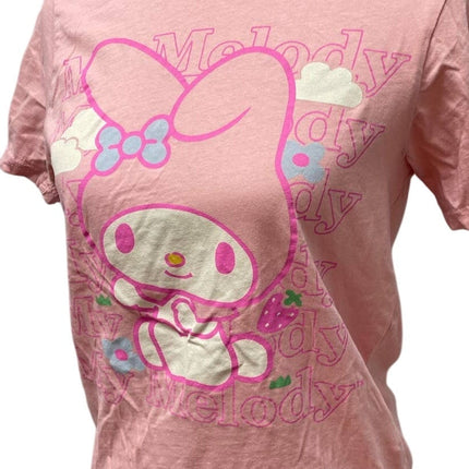 2022 My Melody by Sanrio Womens Small Bunny Rabbit 100% Cotton Crew Neck Tee