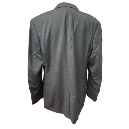 New Mens Merona Large Tall LT Long Sleeve 2 Button Gray Suit Coat Jacket Blazer