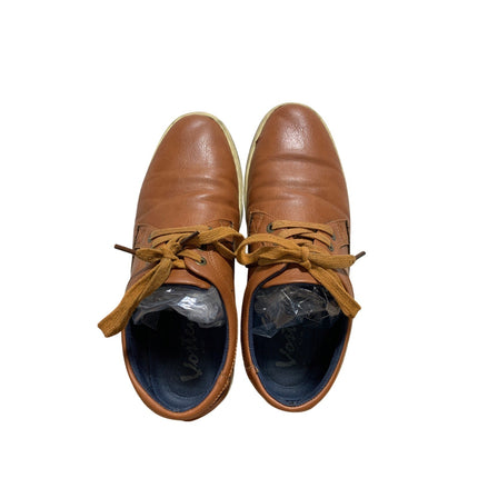 Vostey Mens Size 9  Brown Sneakers Lace Up Closed Round Toe Casual Shoes