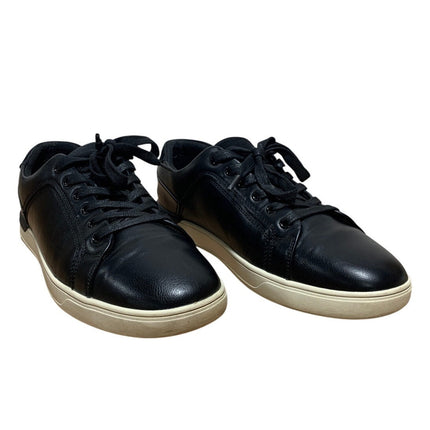 Bruno Marc Mens Size 10 Black Sneakers Lace Up Round Closed Toe Low Top Shoes