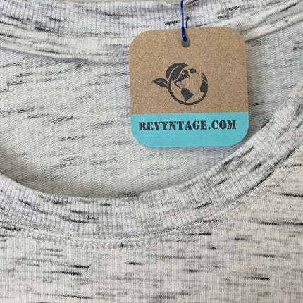 Upcycled Hand Printed Womens Large Simply Blessed Long Sleeve Light Sweatshirt
