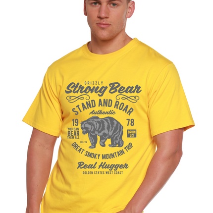 Strong Bear Spun Bamboo® Men's Bamboo Viscose/Organic Cotton Short Sleeve Graphic T-Shirt