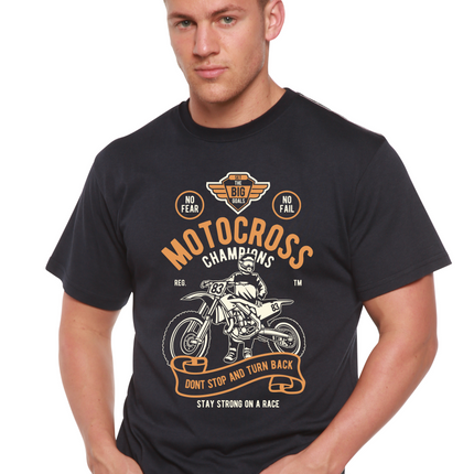 Motocross Champions Men's Bamboo Viscose/Organic Cotton Short Sleeve Graphic T-Shirt