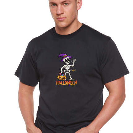 Happy Halloween Unisex Bamboo Viscose/Organic Cotton Short Sleeve Graphic T-Shirt