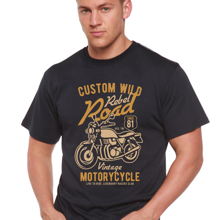 Custom Wild Men's Bamboo Viscose/Organic Cotton Short Sleeve Graphic T-Shirt