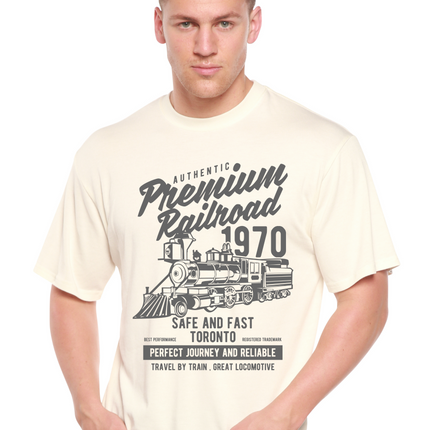 Premium Railroad Spun Bamboo® Men's Bamboo Viscose/Organic Cotton Short Sleeve Graphic T-Shirt