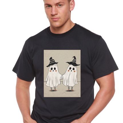 Cute Ghost Men's Bamboo Viscose/Organic Cotton Short Sleeve Graphic T-Shirt