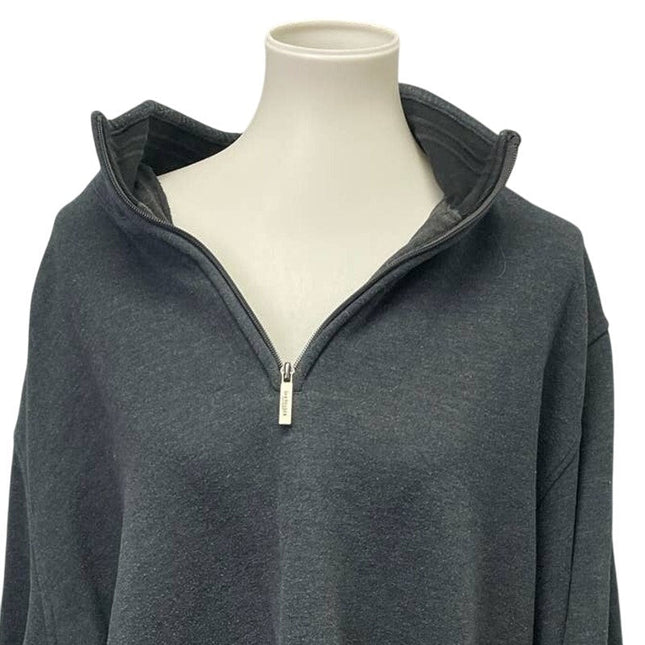 Van Heusen Mens XXL Long Sleeve 1/4 Zip Cotton Blend Pullover Sweatshirt