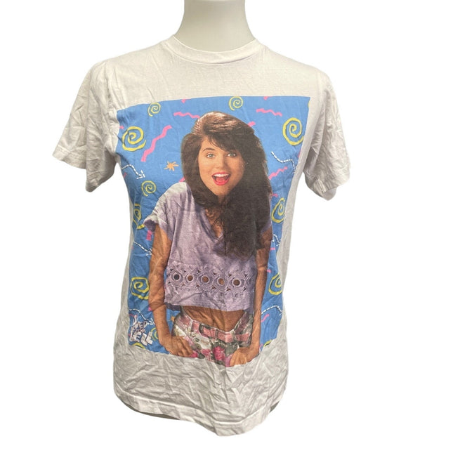 2013 Saved By The Bell Womens Small Kelly 100% Cotton Short Sleeve Tee Shirt